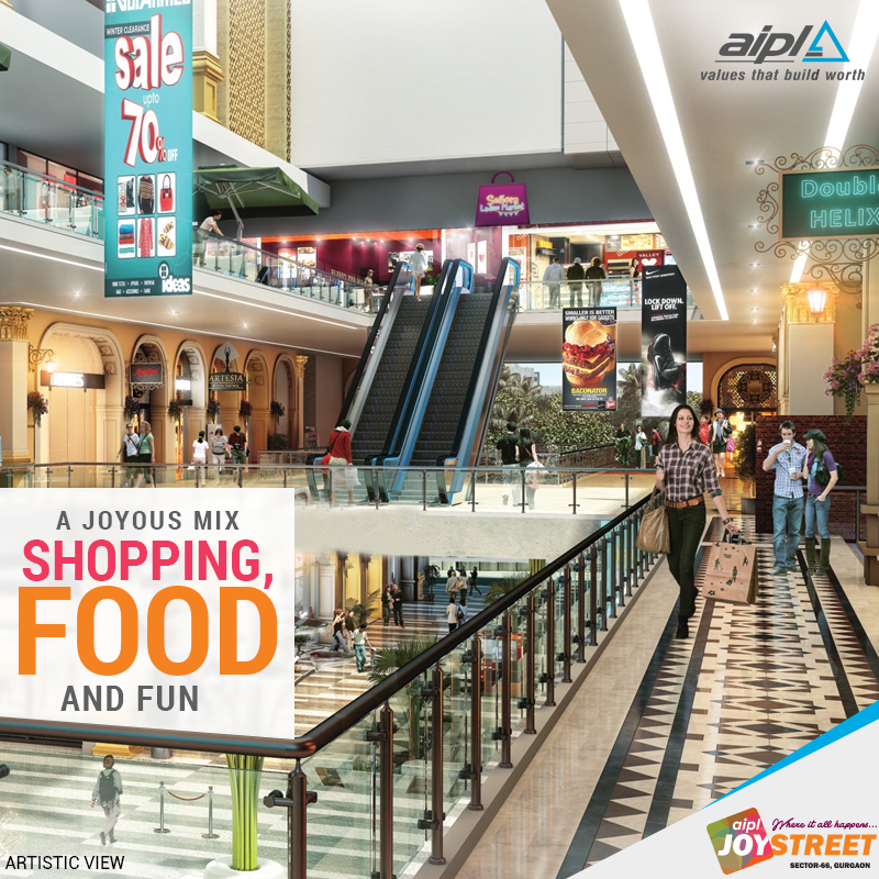 AIPL Joystreet houses high street retail outlets, a multi-cuisine food-court and an indoor fun zone in Gurgaon Update